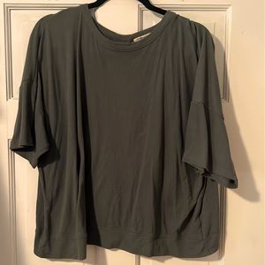 AE Olive Green Ribbed Shirt